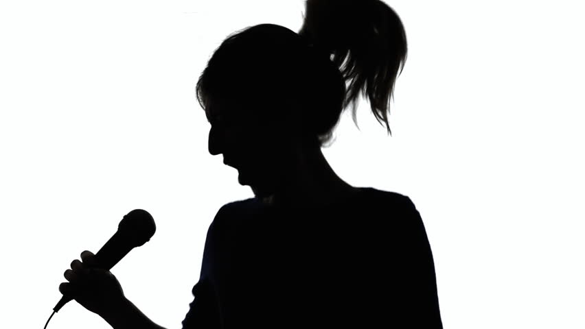 852x480 Crazy Singer (A Woman) Moving, Shaking, Singing Into