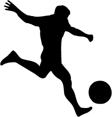 224x234 Girl Soccer Player Silhouette