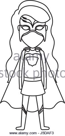 226x470 Monochrome Silhouette Faceless Of Girl Superhero In Defensive Pose