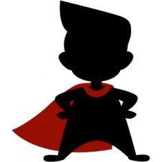236x236 Super Hero Kid Silhouettes