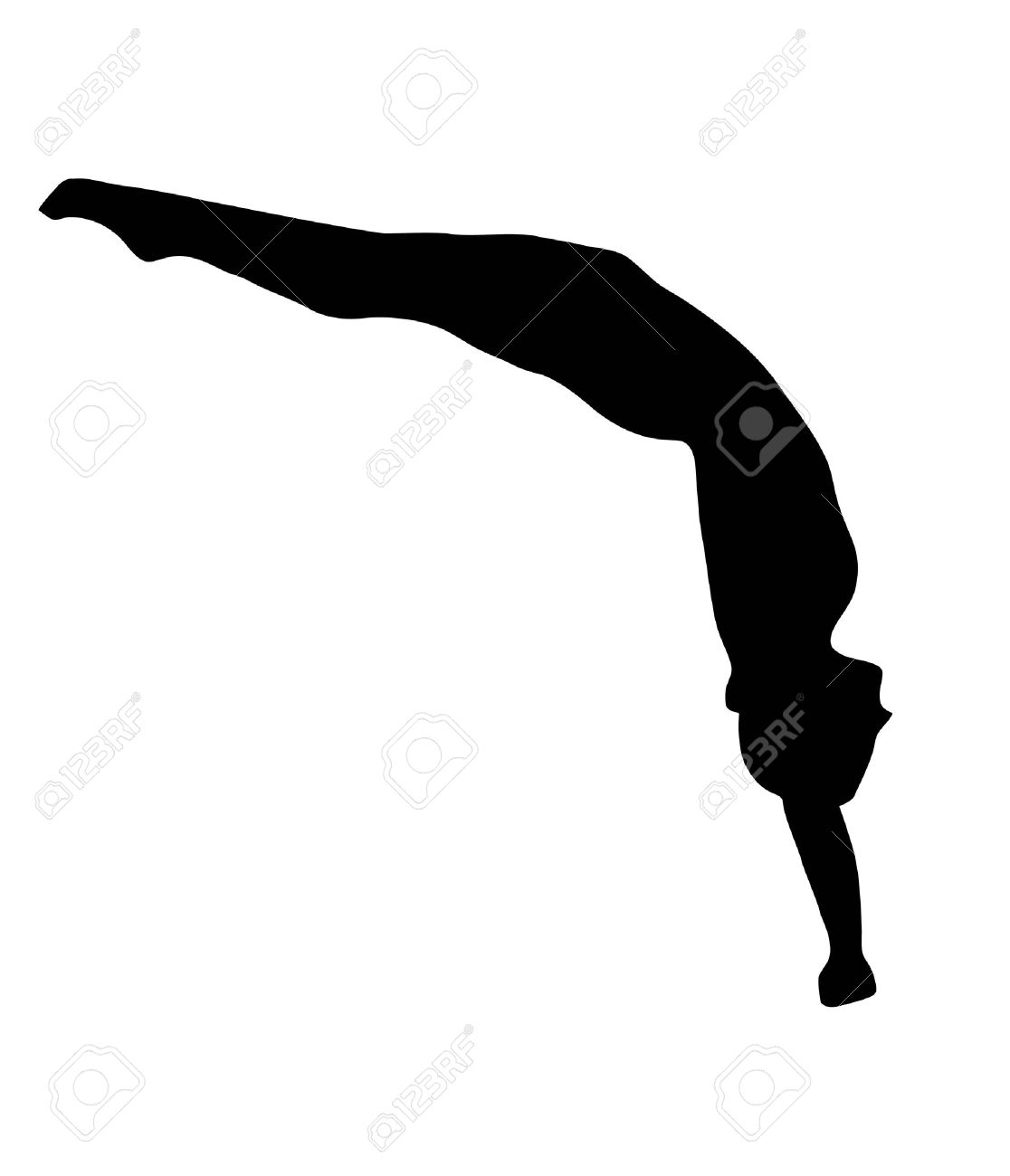 1116x1300 Diving Silhouette Clipart