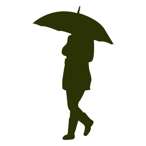 512x512 Girl With Umbrella Silhouette 3