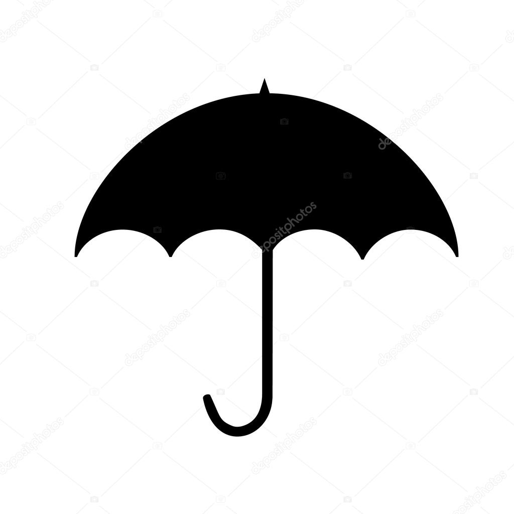 1024x1024 Girl With Umbrella Silhouette Png Transparent Clip Art