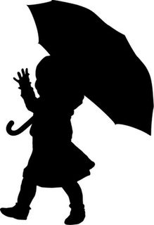 219x320 Girl With Umbrella Silhouette Silhouette Design, Silhouette And Shop