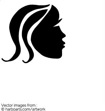 335x355 Download Face Of A Girl Black Silhouette