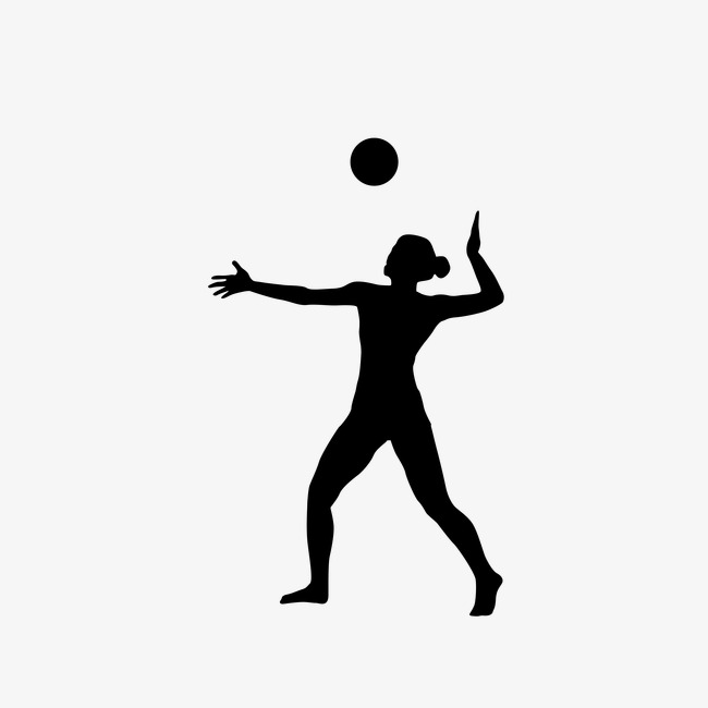 650x650 Woman Playing Volleyball,sketch, Sports, Sketch, Silhouette