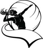 152x170 Free Volleyball Clipart. Girl Volleyball Player With. Jugadora De