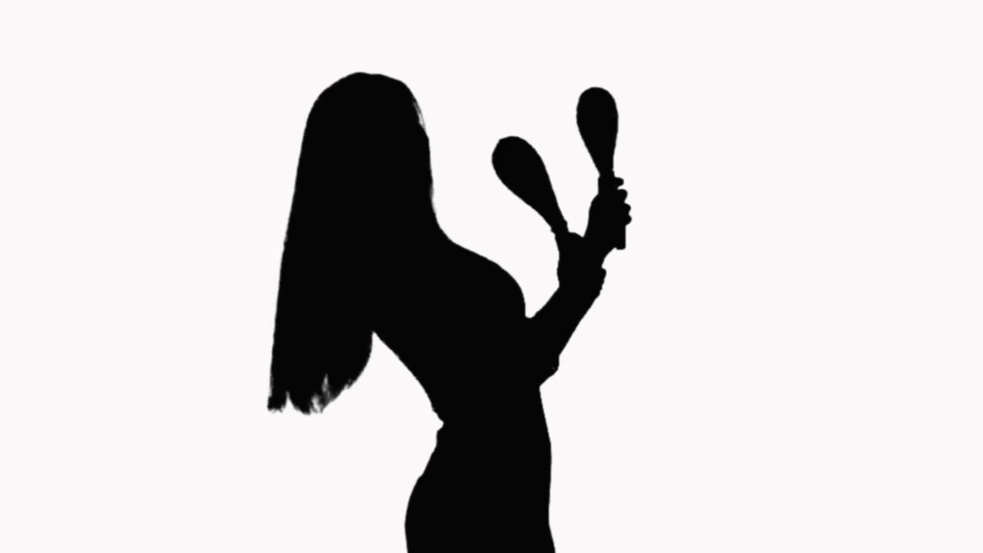 1920x1080 Silhouette Of Girl With Long Hair, She Plays Musical Instruments