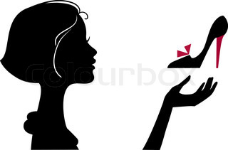 320x211 Cartoon Girl With Ponytail In Red Shirt, Blue Shirt And Sneakers