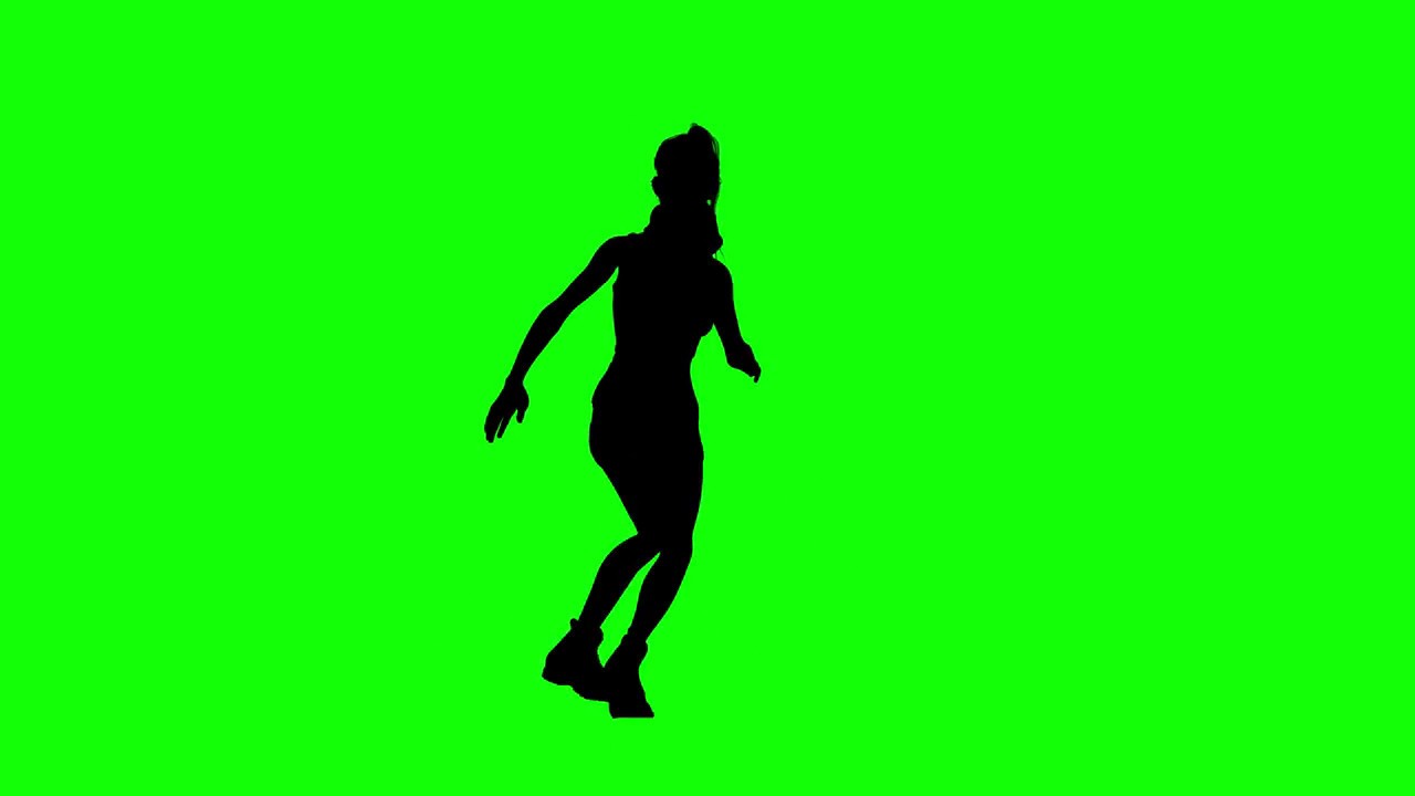 1280x720 Free Hd Video Backgrounds Woman With Ponytail Silhouette Dancing