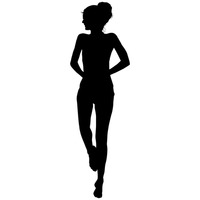 200x200 Girl Girls Human People Person Dancing Silhouette Silhouettes