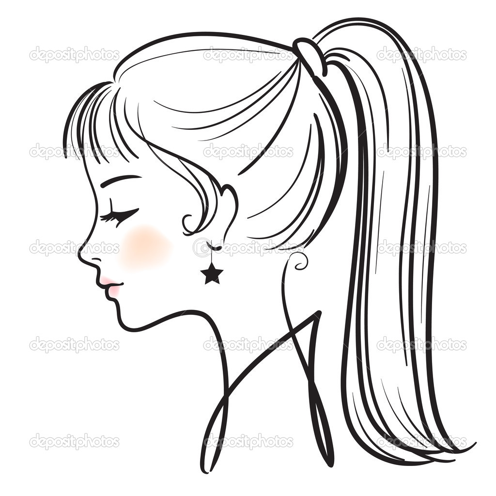1024x1024 Female Girl Woman Silhouette Clipart
