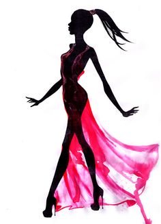 236x327 Beautiful Female Face Silhouette In Profile Wedding Vector Design