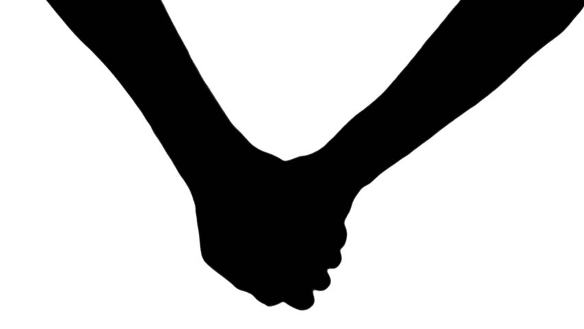 852x480 Holding Hands Silhouette