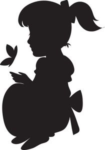 210x300 Little Girl Silhouette Clip Art Free Art From The Ashes