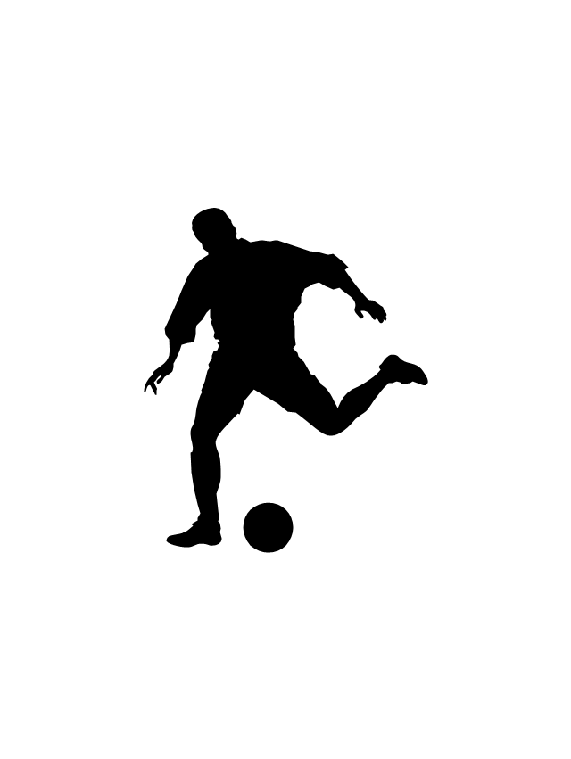 640x851 Football Silhouettes Soccer Silhouettes