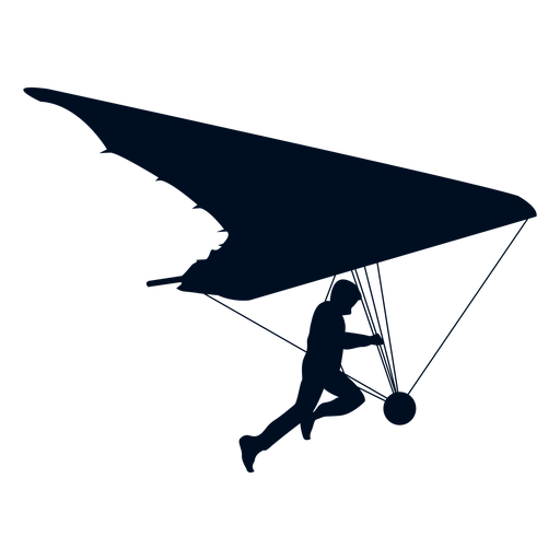 512x512 Hand Glider Silhouette