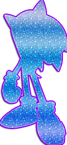 231x500 Sonic Silhouette Glitter By Flopisega
