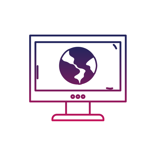 550x550 Silhouette Global Earth Planet Inside Computer Technology