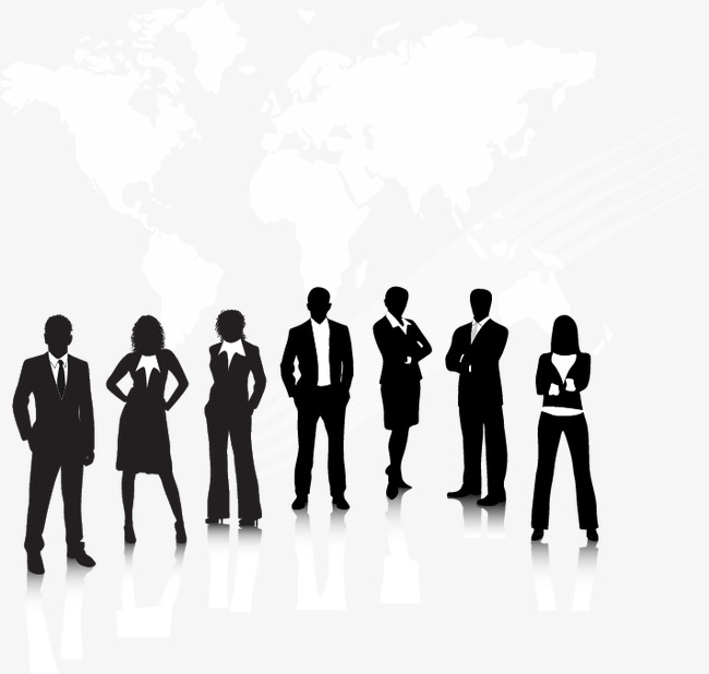 650x618 Vector Silhouette Figures, World, Global, Business Png And Vector