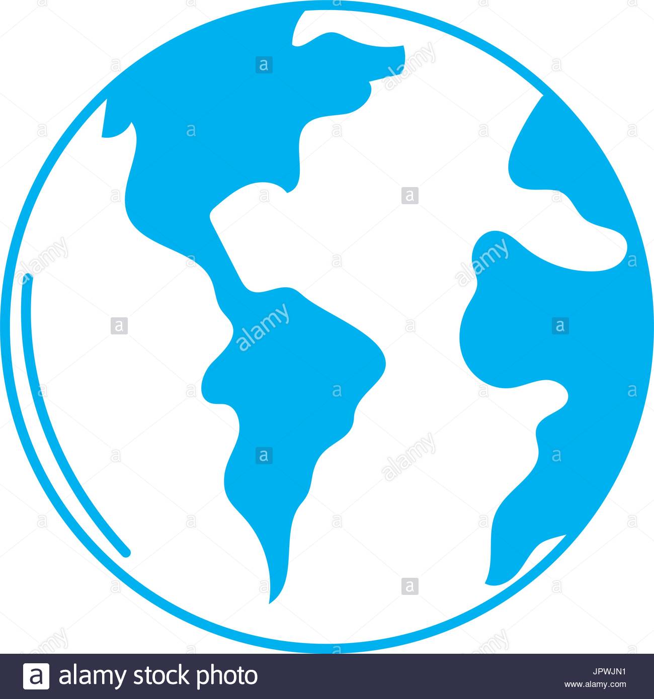 1300x1390 Silhouette Global Earth Planet To Geography Ubication Stock Vector