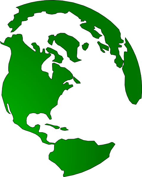 480x601 Globe Green Clip Art