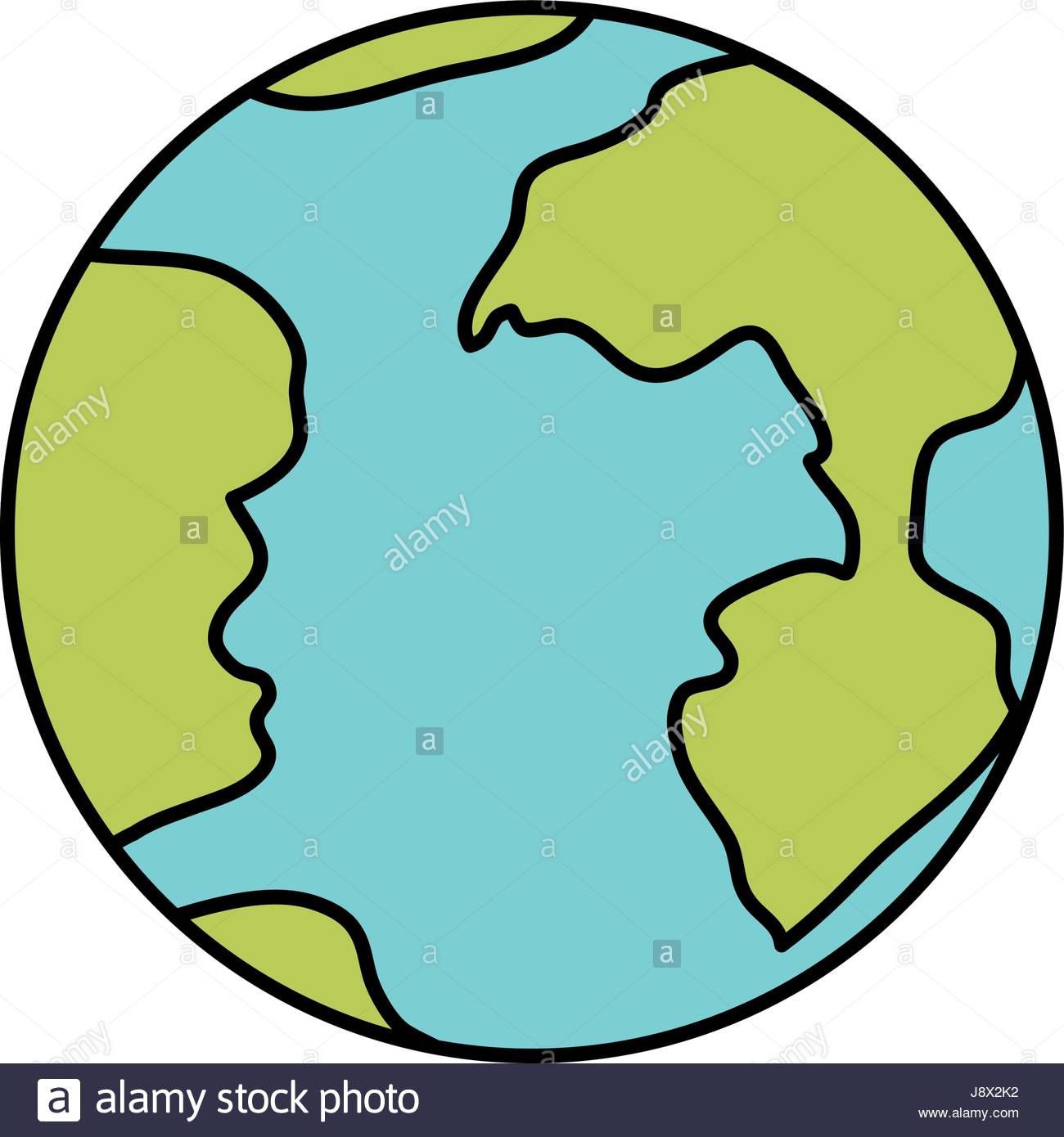 1300x1390 Colorful Silhouette Of Earth Globe Icon Stock Vector Art