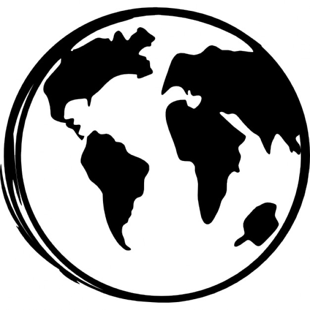 626x626 Earth Globe Sketch Icons Free Download