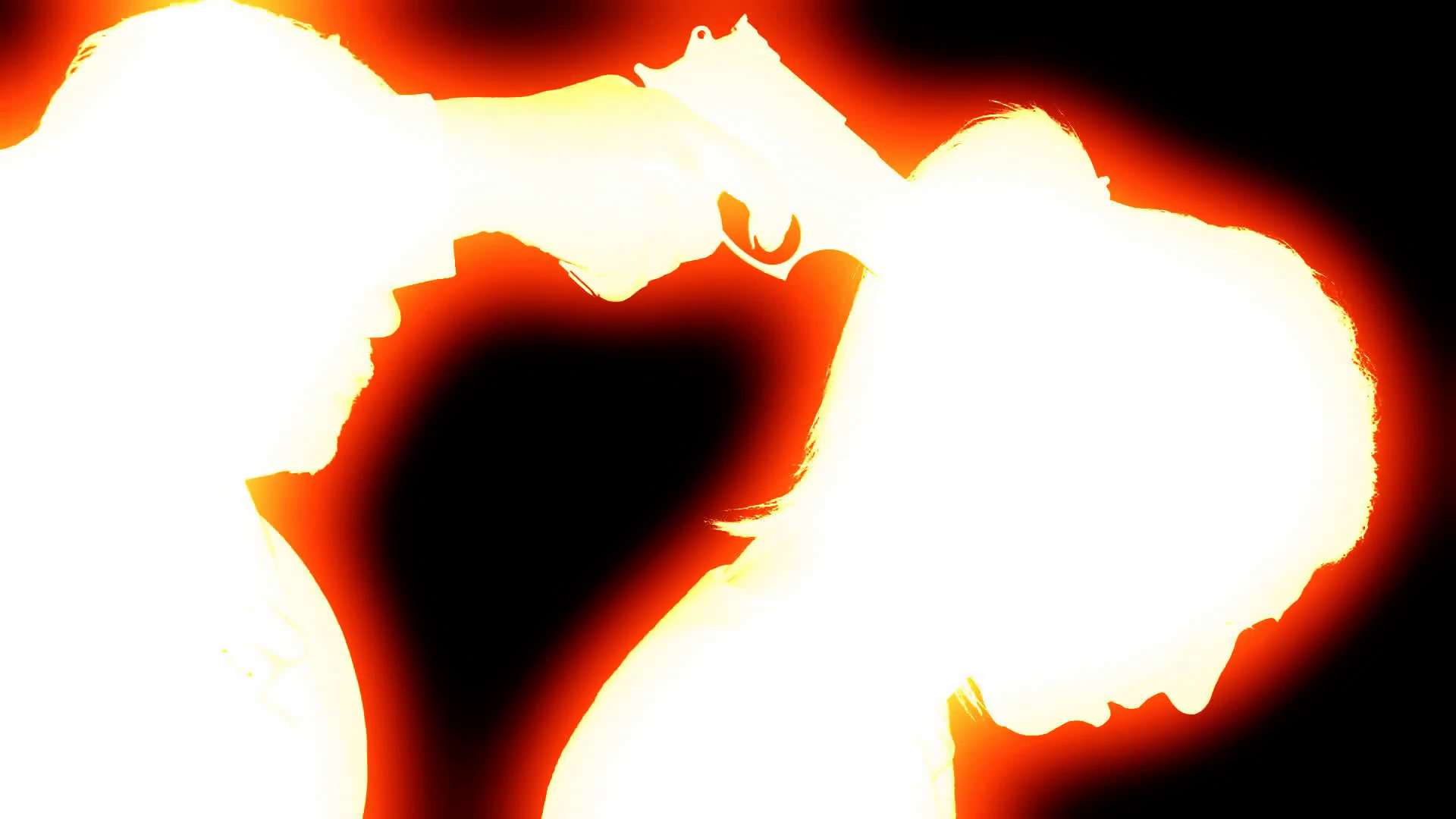 1920x1080 Zombie Glow Handgun Nape Man To Woman. Killer (Man) Pointing