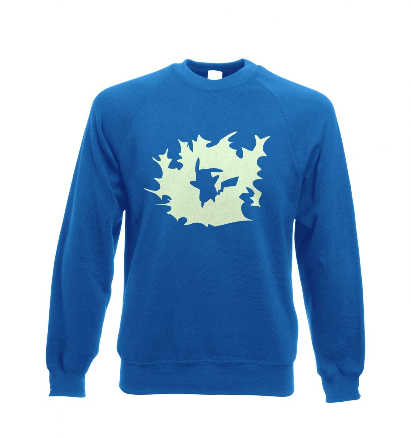 1316x1400 Glowing Pikachu Silhouette Sweatshirt