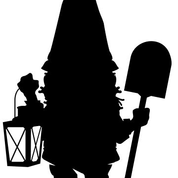 360x360 Gnome In Silhouette Classic T Shirt By Cptphoenix Redbubble