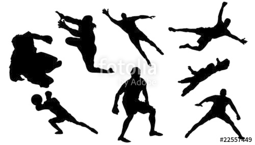 500x284 Goalkeeper Silhouette Stock Image And Royalty Free Vector Files