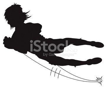 363x300 Soccer Goalkeeper Silhouette Premium Clipart