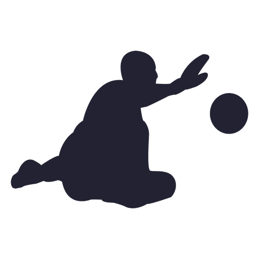 512x512 Soccer Goalkeeper Silhouette