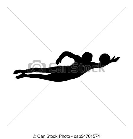 450x470 Soccer Goalkeeper Silhouette Isolated On White Background Vectors