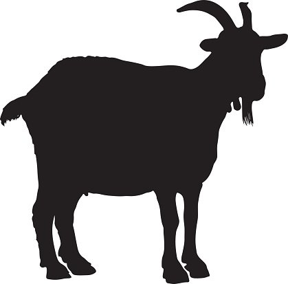 419x413 Goat Silhouette Premium Clipart