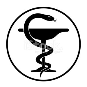 300x300 Medicine Snake Emblem Silhouette Premium Clipart