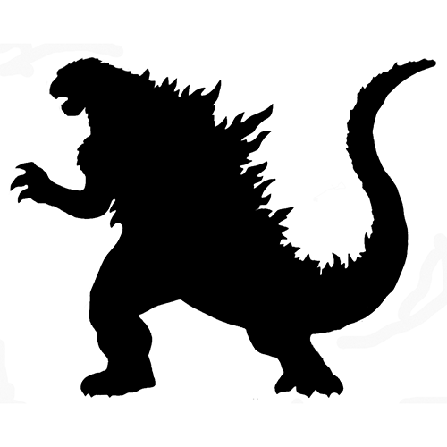 Godzilla Silhouette at GetDrawings | Free download