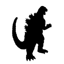 Godzilla Silhouette at GetDrawings | Free download