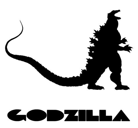 Godzilla Silhouette at GetDrawings | Free download