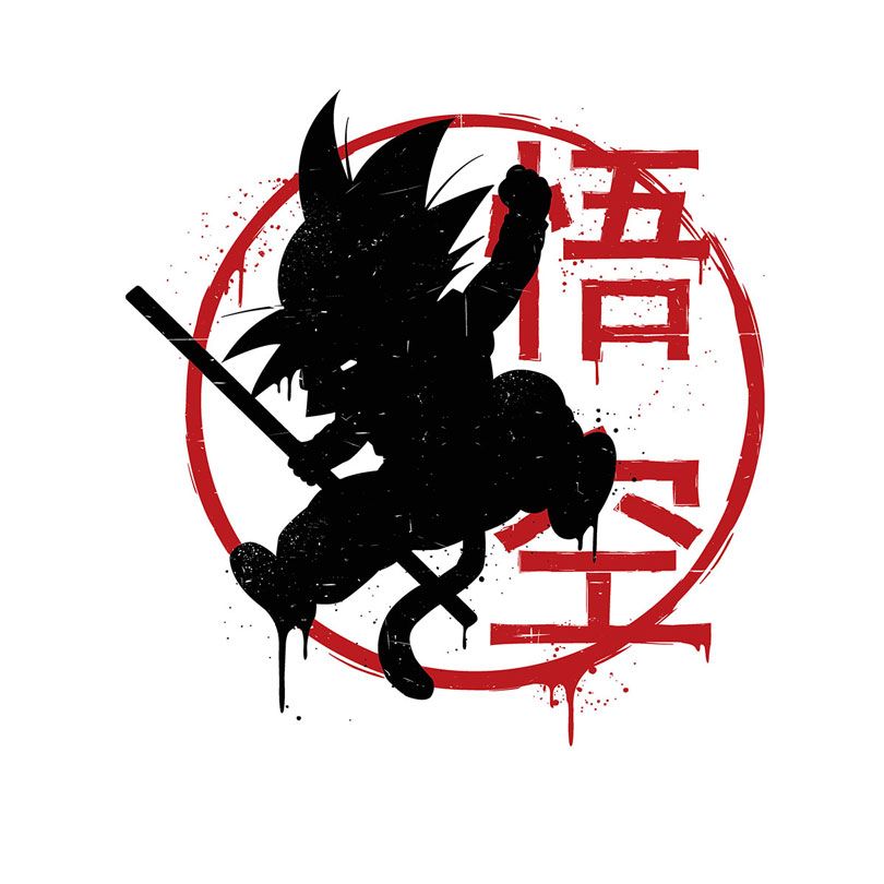 810x810 Dragon Ball Silhouette