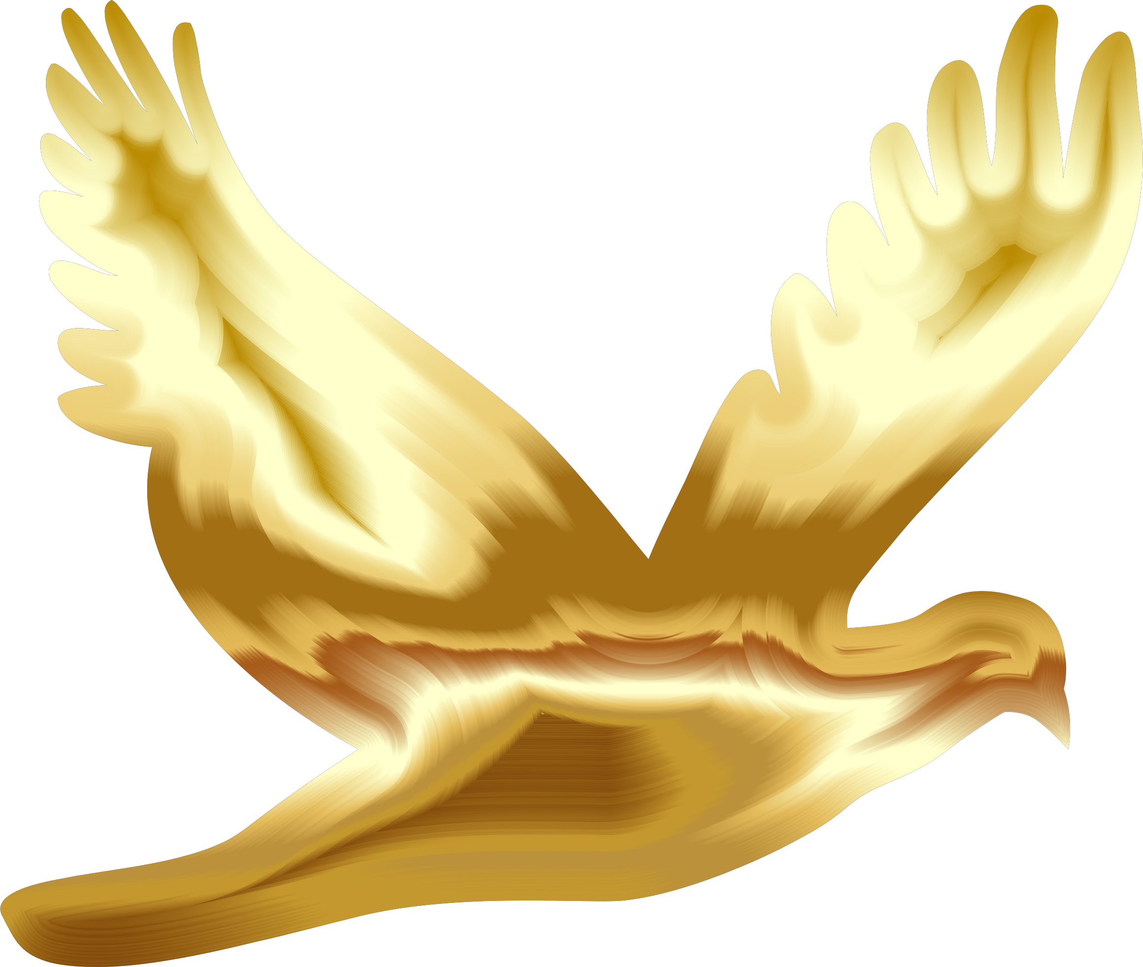 2322x1964 Gold Flying Dove Silhouette No Background Icons Png