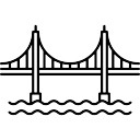 128x128 Golden Gate Bridge Icons Free Download