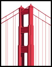 184x235 Golden Gate Bridge Vector Icon Premium Clipart