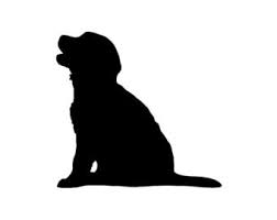252x200 Golden Retriever Silhouette Clip Art