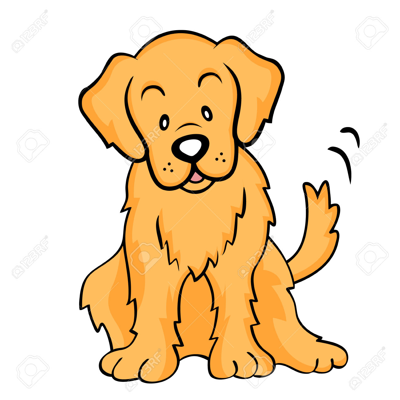 1300x1300 Golden Retriever Clipart Free