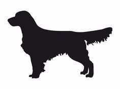 236x176 Golden Retriever Dog Silhouette Vector Art Illustration