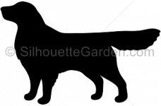 228x150 Golden Retriever Silhouette Coloring Page 2019