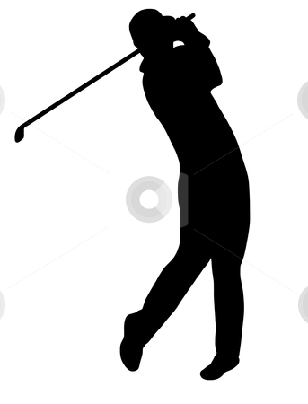 343x450 Golfer Silhouette Clipart