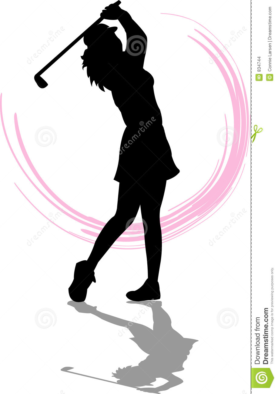 917x1300 Woman Golfer Silhouette Clipart